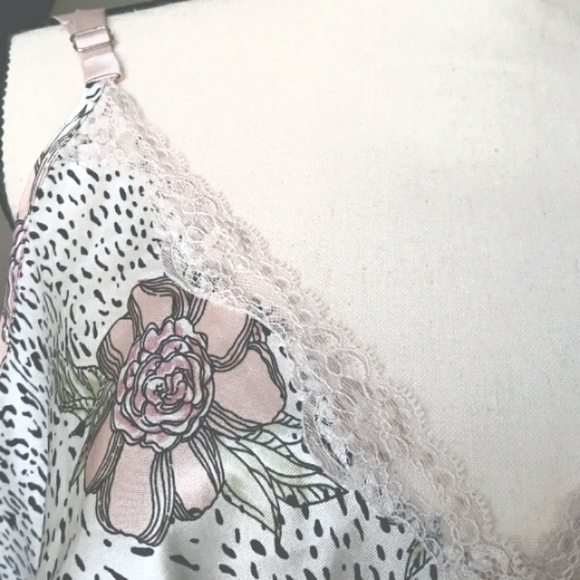 Jones New York Silky Satin Floral Slip Dress - Picture 3 of 7